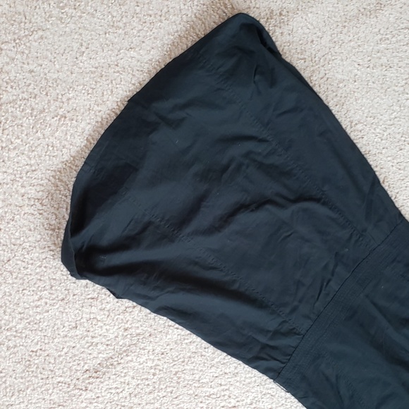 H&M Black Epaulettes Button Down Versatile Convertible Dress - Picture 12 of 16